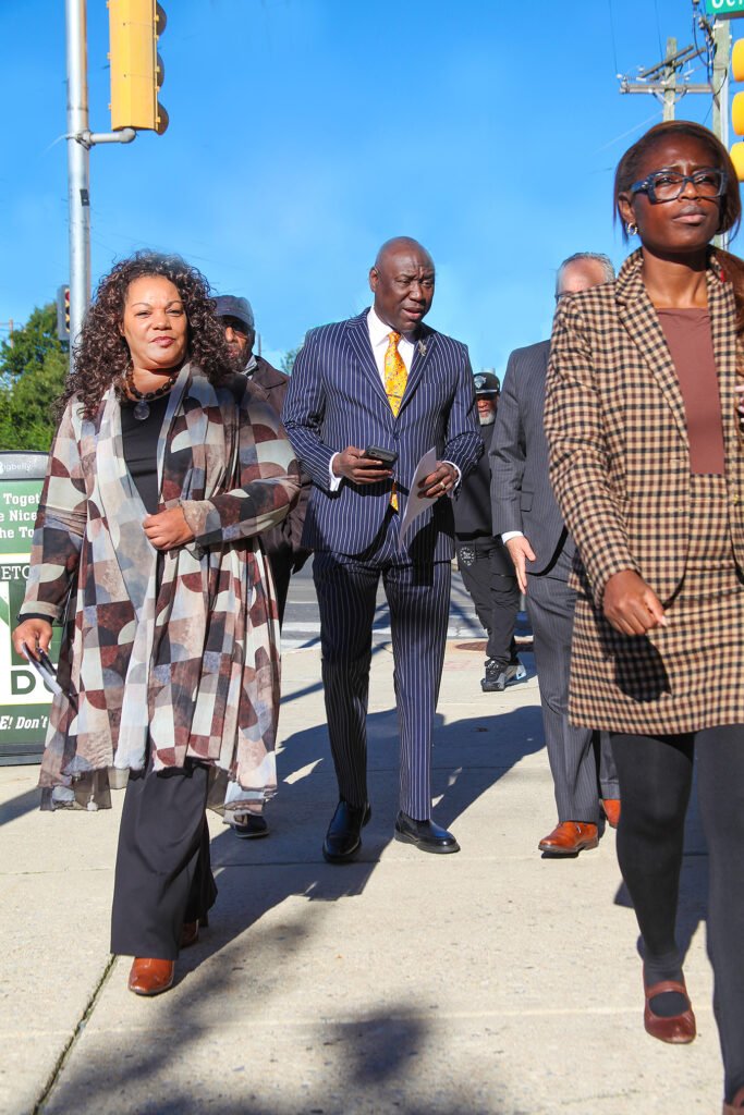 Attorney Ben Crump on the streets of Philadelphia