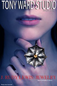 Tony_Ward_Studio_Cover_August_2016_featuring_J_Rudy_Lewis_jeweler_fine_jewelry_Lotusring_sterling_silver_rings