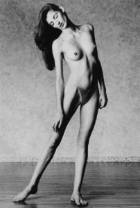 Tony_Ward_Studio_early_work_casting_calls_black_white_model_Catja_topless