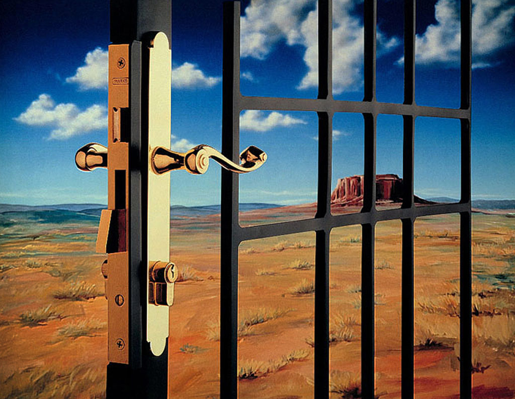 Tony_Ward_early_photography_surrealism_doorway_gates_locks_desert_landscape