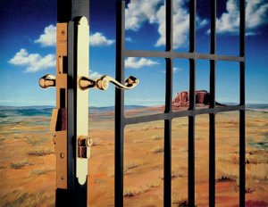 Tony_Ward_early_photography_surrealism_doorway_gates_locks_desert_landscape