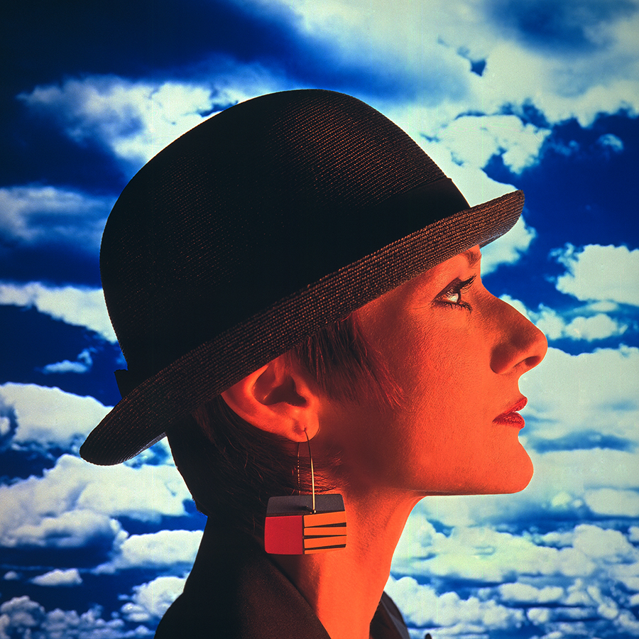 Tony_Ward_early_work_composites_1980's_surrealism_women's_hats_earrings_fashion_style_beautiful_clouds_sunset