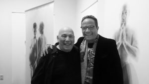 George Krause and Tony Ward at Introspective opening reception, UArts. March 28, 2018.