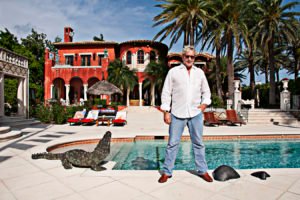 Thomas Kramer at Home on Fisher Island, Miami Florida