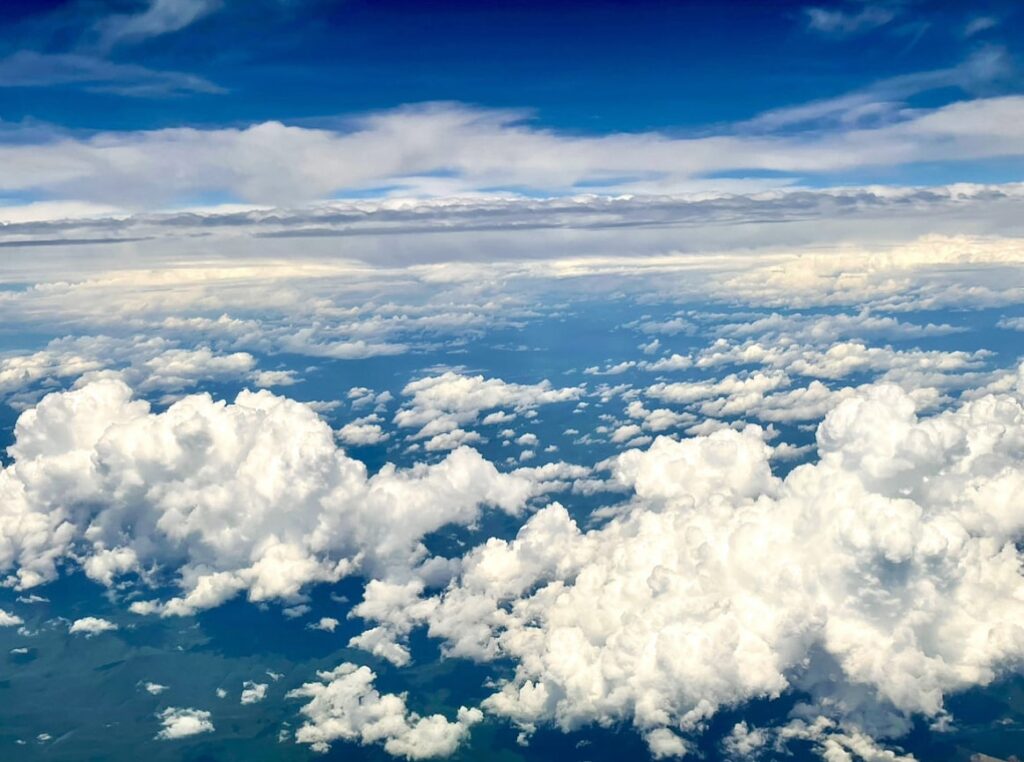 clouds at 33,000 feet