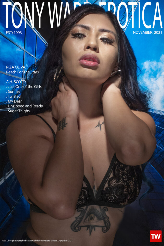 Homepage cover photo of model Riza Oliva for Tony Ward Erotica