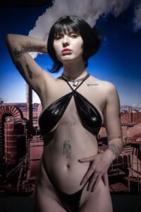 Portrait of Slater exotic dancer at Cheerleaders gentlemen's club in Philadelphia