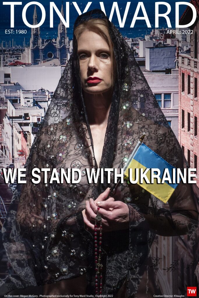 We stand with Ukraine cover art for tony ward homepage April 2022