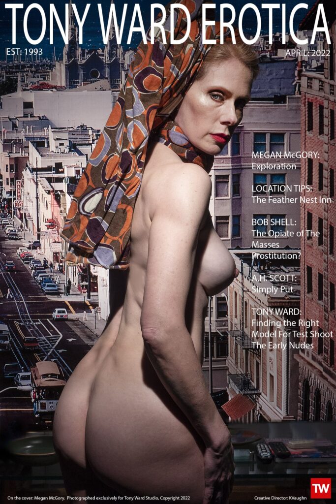 beautiful 50 year old nude with headwrap on cover of tony ward erotica