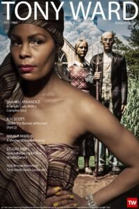 Homepage for www.tonyward.com featuring afro cuban simger/musician Shanell Verandez