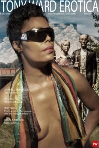 homepage cover for www.tonywarderotica.com featuring singer/musician Shanell Verandez