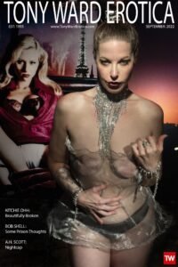 Model Kitchie Ohh graces the homepage cover of Tony Ward Erotica September 2022