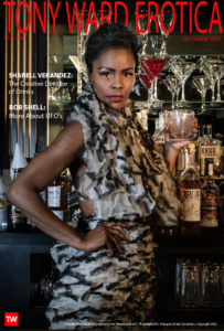 Shanell Verandez at the Rittenhouse Grill, Philadelphia wearing KVaughn fashion designer Winter Collection