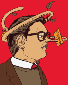 Illustration of George Santos US Congressman . Illustration by Thomcat23