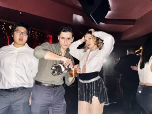 nightlife at a club in Vegas