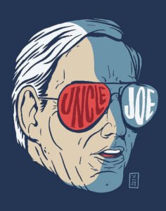 Illustration of President Joe Biden by the the artist Thomcat23