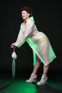 Portrait of Kitchie Ohh. Pin up model and writer for Tony Ward Studio