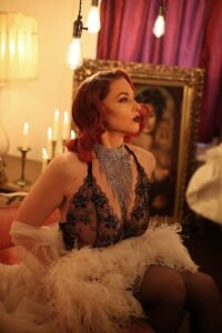 Portrait of glamour model Miss Kitchie Ohh