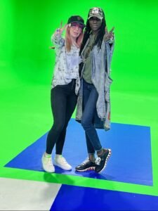 Tony Ward Studio contributing writers Katie Kerl and K. Nicole in studio