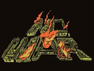 no war illustration by artist Thomcat23 for Tony Ward Studio article about war in the Middle East