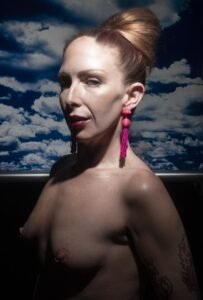 Influencer Katie Kerl models topless for the Vixens Series by Photographer Tony Ward