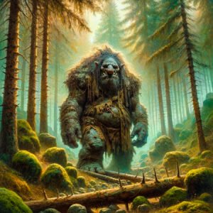 Troll from Norwegian Mythology drawn by Dal-E