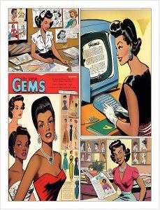 African American comic book featuring aspects of African American life in the world of fashion and design