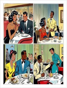 African American comic book featuring aspects of African American life in the world of fashion and design