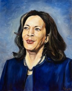 Portrait of Vice President Kamala Harris by artist Oscar Vance