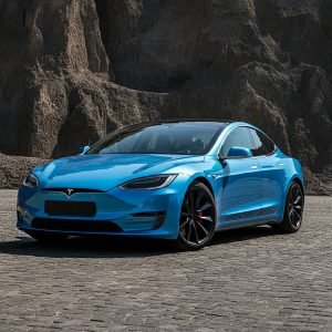 AI generated image of a Tesla for an article on the political ambitions of Elon Musk