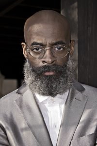 Handsome black man with distinctive full beard