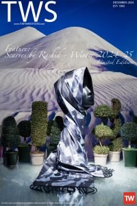Homepage for www.TonyWardStudio.com December 2024 featuring Scarves by Rashid.