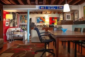 photograph of client lounge office at Tony Ward Studio