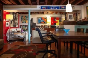 photograph of client lounge office at Tony Ward Studio