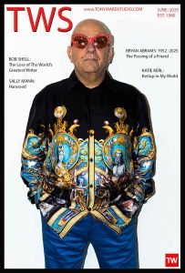 Homepage cover www.TonyWardStudio.com featuring in memory of Bryan Abrams Versace brand ambassador