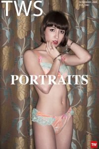 November cover for www.TonyWardStudio.com 2025 featuring young model wearing lingerie while being handcuffed